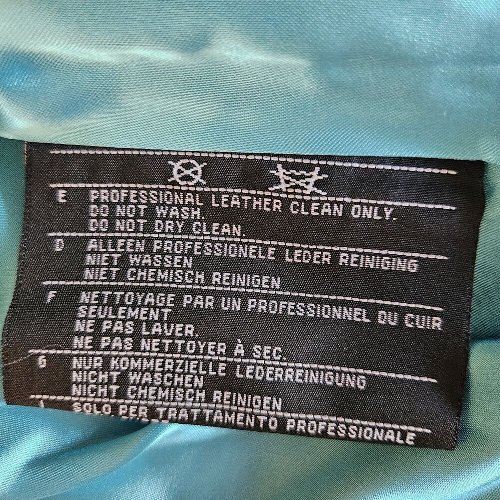 Harley-Davidson ARABELLE Leather Jacket Black Teal 97173-07VW Y2K Unworn Rare - Picture 8 of 15